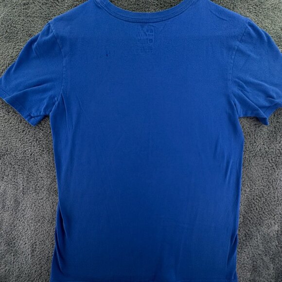 Nike Small Athletic Cut Blue Short Sleeve T Shirt Cotton Pullover Adult W/ Logo - Picture 11 of 13